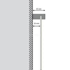 Badkamerspiegel Solo 60cm Rond Spiegelhouders Rond Zwart -Badkamer Verkoopwinkel badkamerspiegel solo 60cm rond spiegelhouders rond zwart m25 0620mb 2