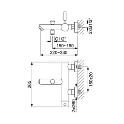 Badkraan Met Handdouche Radius Chrome, Eéngreeps Mengkraan, Chroom -Badkamer Verkoopwinkel badkraan met handdouche radius chrome eengreeps mengkraan chroom coc55 00002 2