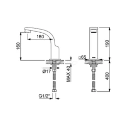 Baduitloop Distinct Chrome, Badrandmontage, Chroom -Badkamer Verkoopwinkel baduitloop distinct chrome badrandmontage chroom 66.057.100 2