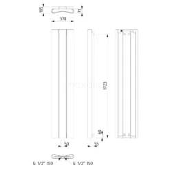 Carme Designradiator | 37x180 Cm Donkergrijs 774 Watt Aluminium Centrale Verwarming -Badkamer Verkoopwinkel carme designradiator 37x180 cm donkergrijs 774 watt aluminium centrale verwarming dr62 0318rd 6