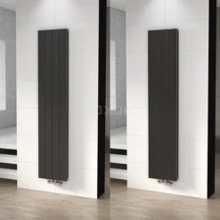 Ceres Designradiator | 37,5x180 Cm Donkergrijs 1504 Watt Aluminium Centrale Verwarming