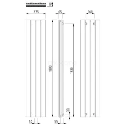 Ceres Designradiator | 37,5x180 Cm Donkergrijs 1504 Watt Aluminium Centrale Verwarming -Badkamer Verkoopwinkel ceres designradiator 375x180 cm donkergrijs 1504 watt aluminium centrale verwarming dr55 0418rdn 4