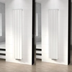 Ceres Designradiator | 37,5x180 Cm Hoogglans Wit 1504 Watt Aluminium Centrale Verwarming