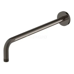 Douchearm Radius Black Chrome, Wandmontage, Zwart Chroom