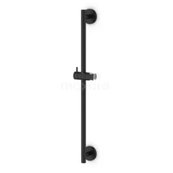 Douchestang Radius Black, Wandmontage, Zwart