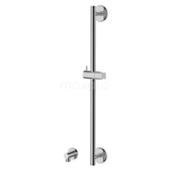 Douchestang Radius Chrome, Wandmontage, Chroom