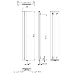 Eris Designradiator | 31,5x180 Cm Lichtgrijs 883 Watt Aluminium Centrale Verwarming -Badkamer Verkoopwinkel eris designradiator 315x180 cm lichtgrijs 883 watt aluminium centrale verwarming dr56 0418rl 5