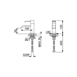 Fonteinkraan Blend Chrome, Koudwaterkraan, Chroom -Badkamer Verkoopwinkel fonteinkraan blend chrome koudwaterkraan chroom 44.004.404 2
