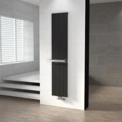 Handdoekbeugel Designradiator RVS Glanzend Recht -Badkamer Verkoopwinkel handdoekbeugel designradiator rvs glanzend recht dra15rg 2