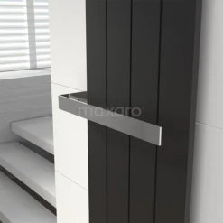 Handdoekbeugel Designradiator RVS Glanzend Recht