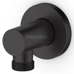 Handdouche Aansluiting Radius Black, Wandmontage, Zwart