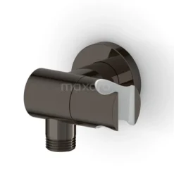 Handdouchehouder Radius Black Chrome, Wandmontage, Verstelbaar, Zwart Chroom