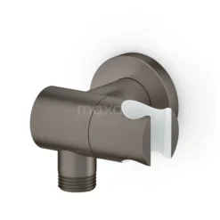 Handdouchehouder Radius Black Steel, Wandmontage, Verstelbaar, Zwart Metaal