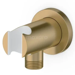 Handdouchehouder Radius Gold, Wandmontage, Goud