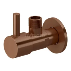 Hoekstopkraan Radius Copper, Wandmontage, Koper