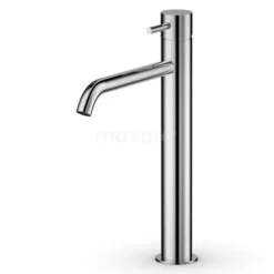 Hoge Wastafelkraan Radius Chrome, Eéngreeps Mengkraan, Verlengde Uitloop, Chroom