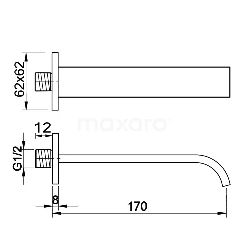 Inbouw Badkraan Met Handdouche Blend Chrome, Eéngreeps Mengkraan, Chroom 7 Inbouw Badkraan Met Handdouche Blend Chrome, Eéngreeps Mengkraan, Chroom - Afbeelding 7