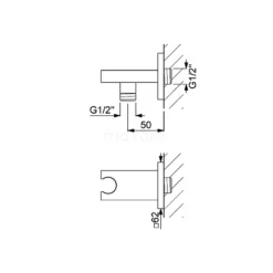 Inbouw Badkraan Met Handdouche Cubic Chrome, Eéngreeps Mengkraan, Chroom -Badkamer Verkoopwinkel inbouw badkraan met handdouche cubic chrome eengreeps mengkraan chroom cic22 00042 5