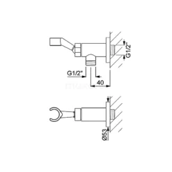 Inbouw Badkraan Met Handdouche Distinct Chrome, Thermostatisch, Chroom -Badkamer Verkoopwinkel inbouw badkraan met handdouche distinct chrome thermostatisch chroom bsp 1103 00000 2