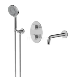 Inbouw Badkraan Met Handdouche Distinct Chrome, Thermostatisch, Chroom