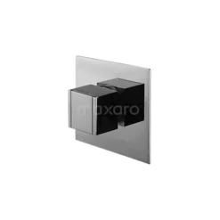 Inbouw Douchekraan Cubic Chrome, Stopkraan, Chroom