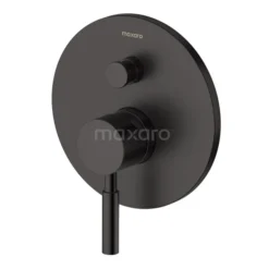 Inbouw Douchekraan Radius Black, Eéngreeps Mengkraan, Zwart