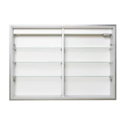 Inbouw Spiegelkast Met Verlichting Trento 80x70cm Spiegelverwarming En Stopcontact -Badkamer Verkoopwinkel inbouw spiegelkast met verlichting trento 80x70cm spiegelverwarming en stopcontact k40 0800 55504 3