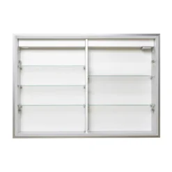 Inbouw Spiegelkast Met Verlichting Trento 80x70cm Spiegelverwarming En Stopcontact -Badkamer Verkoopwinkel inbouw spiegelkast met verlichting trento 80x70cm spiegelverwarming en stopcontact k40 0800 55504 5