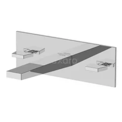 Inbouw Wastafelkraan Cubic Chrome, Tweegreeps Mengkraan, Chroom