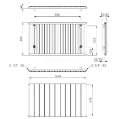 Jupiter Designradiator | 104x60 Cm Mat Zwart 1173 Watt Aluminium Centrale Verwarming -Badkamer Verkoopwinkel jupiter designradiator 104x60 cm mat zwart 1173 watt aluminium centrale verwarming dr52 1106sbn 3