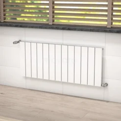 Jupiter Designradiator | 123x50 Cm Mat Wit 1155 Watt Aluminium Centrale Verwarming