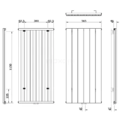 Jupiter Designradiator | 56,5x120 Cm Mat Zwart 1052 Watt Aluminium Centrale Verwarming -Badkamer Verkoopwinkel jupiter designradiator 565x120 cm mat zwart 1052 watt aluminium centrale verwarming dr52 0612sbn 4