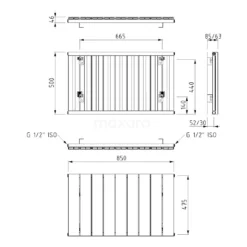 Jupiter Designradiator | 85x50 Cm Mat Wit 799 Watt Aluminium Centrale Verwarming -Badkamer Verkoopwinkel jupiter designradiator 85x50 cm mat wit 799 watt aluminium centrale verwarming dr52 0905swn 3