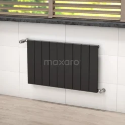 Jupiter Designradiator | 85x50 Cm Mat Zwart 799 Watt Aluminium Centrale Verwarming