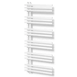Kepler Handdoekradiator | 55x129,6 Cm Hoogglans Wit 1001 Watt Aluminium Centrale Verwarming