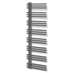 Kepler Handdoekradiator | 55x174 Cm Donkergrijs 1242 Watt Aluminium Centrale Verwarming