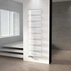 Kepler Handdoekradiator | 55x174 Cm Hoogglans Wit 1242 Watt Aluminium Centrale Verwarming -Badkamer Verkoopwinkel kepler handdoekradiator 55x174 cm hoogglans wit 1242 watt aluminium centrale verwarming dr63 0517gwn 2