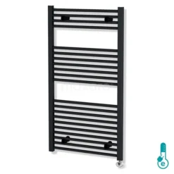 Mars Handdoekradiator Elektrisch | 60x110 Cm Mat Zwart 559 Watt Staal