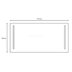 Meso Badkamerspiegel Met Ledverlichting | 110x60cm 9 Meso Badkamerspiegel Met Ledverlichting | 110x60cm -Badkamer Verkoopwinkel meso badkamerspiegel met ledverlichting 110x60cm m32 1100 45500 4