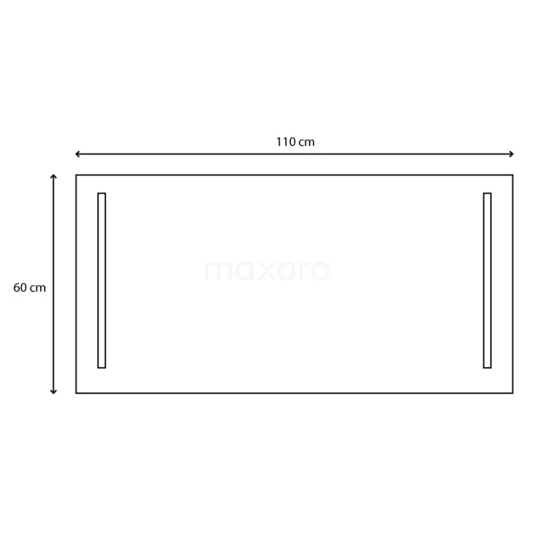 Meso Badkamerspiegel Met Ledverlichting | 110x60cm 5 Meso Badkamerspiegel Met Ledverlichting | 110x60cm - Afbeelding 5