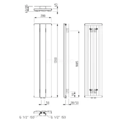 Metis Designradiator | 28x120 Cm Donkergrijs 511 Watt Aluminium Centrale Verwarming -Badkamer Verkoopwinkel metis designradiator 28x120 cm donkergrijs 511 watt aluminium centrale verwarming dr58 0312rdn 5