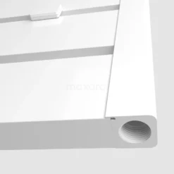 Pluto Handdoekradiator | 60x120 Cm Hoogglans Wit 749 Watt Aluminium Centrale Verwarming -Badkamer Verkoopwinkel pluto handdoekradiator 60x120 cm hoogglans wit 749 watt aluminium centrale verwarming dr60 0612gwn 2