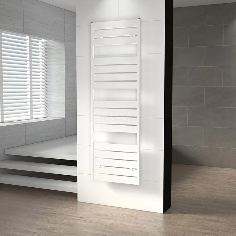 Pluto Handdoekradiator | 60x180 Cm Hoogglans Wit 1090 Watt Aluminium Centrale Verwarming 2 Pluto Handdoekradiator | 60x180 Cm Hoogglans Wit 1090 Watt Aluminium Centrale Verwarming - Afbeelding 2