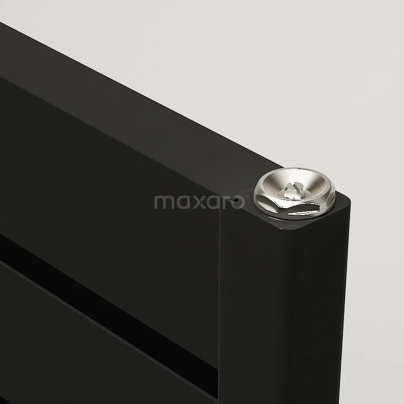 Pluto Handdoekradiator | 60x180 Cm Mat Zwart 1090 Watt Aluminium Centrale Verwarming 2 Pluto Handdoekradiator | 60x180 Cm Mat Zwart 1090 Watt Aluminium Centrale Verwarming - Afbeelding 2