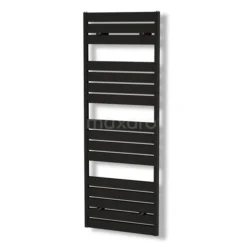 Pluto Handdoekradiator | 60x180 Cm Mat Zwart 1090 Watt Aluminium Centrale Verwarming