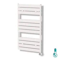 Pluto Handdoekradiator Elektrisch | 60x120 Cm Mat Wit 749 Watt Aluminium