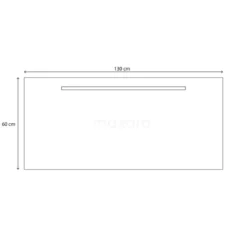 Primo Badkamerspiegel Met Ledverlichting | 130x60cm -Badkamer Verkoopwinkel primo badkamerspiegel met ledverlichting 130x60cm m31 1300 45500 3