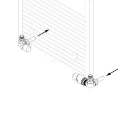 Radiatorkraan Thermostatisch Dubbel Haaks Linkshandig Met Voetventiel Mat Zwart-Mat Zwart -Badkamer Verkoopwinkel radiatorkraan thermostatisch dubbel haaks linkshandig met voetventiel mat zwart mat zwart drk12mb mb 3
