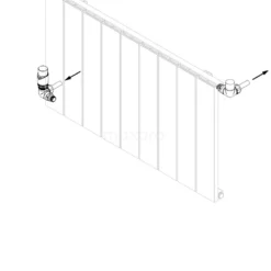 Radiatorkraan Thermostatisch Dubbel Haaks Linkshandig Met Voetventiel Mat Zwart-Mat Zwart -Badkamer Verkoopwinkel radiatorkraan thermostatisch dubbel haaks linkshandig met voetventiel mat zwart mat zwart drk12mb mb 4