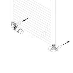 Radiatorkraan Thermostatisch Dubbel Haaks Rechtshandig Met Voetventiel Mat Zwart-Mat Zwart -Badkamer Verkoopwinkel radiatorkraan thermostatisch dubbel haaks rechtshandig met voetventiel mat zwart mat zwart drk11mb mb 3